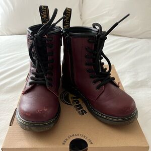 Dr. Martens Kids Cherry Red Boots